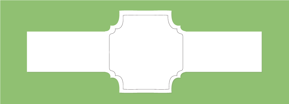 The label shape—definitely worthy of a fancy bar cart. (Background color used only for visibility here.)