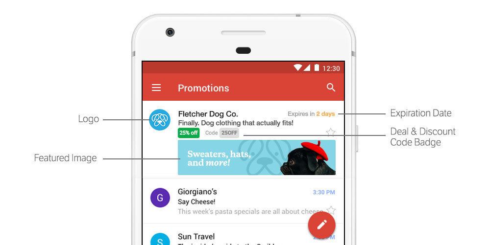 The new Gmail promotions tab grants extra inbox features to high-value email content.